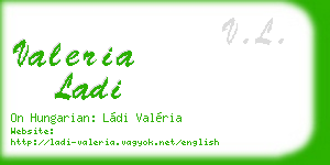 valeria ladi business card