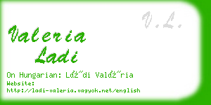 valeria ladi business card